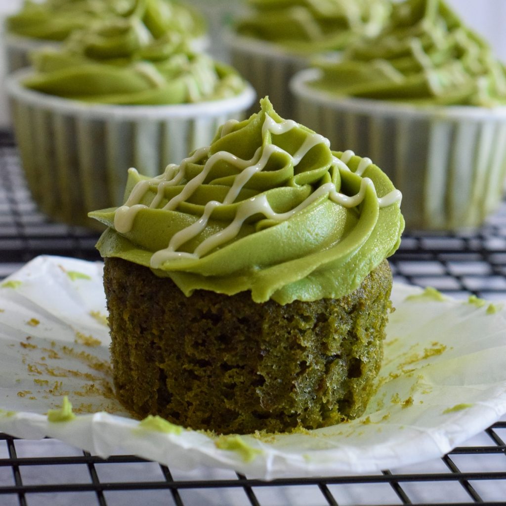 Green tea cupcakes